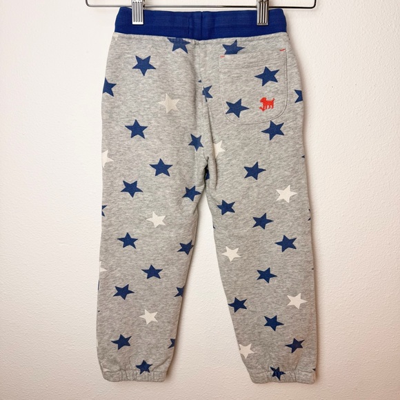 Mini Boden Star Sweatpants Kids 5 Grey Blue - Picture 2 of 6